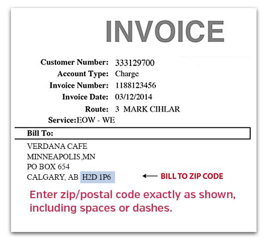 Invoice Billing Number